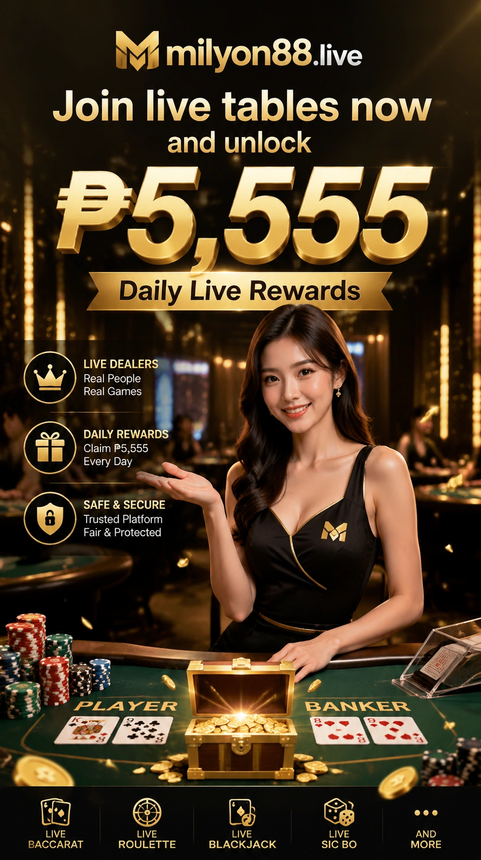 Live casino on milyon88.win