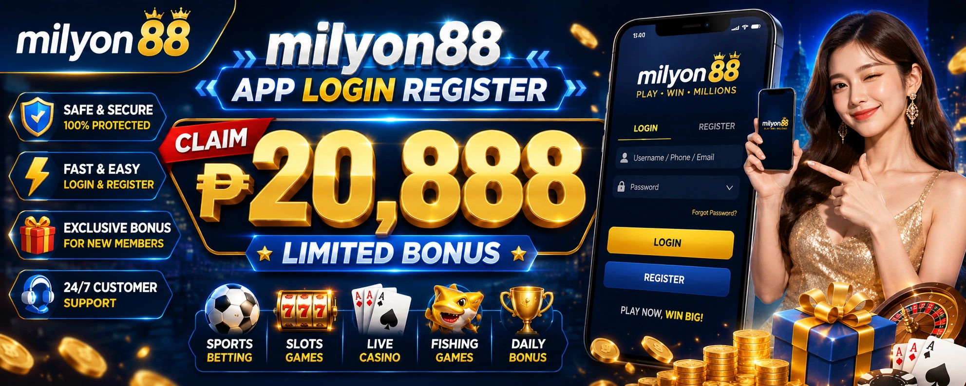 Milyon88.win Home | Online Casino Philippines with GCash, Maya, BDO & More 36 Promotions