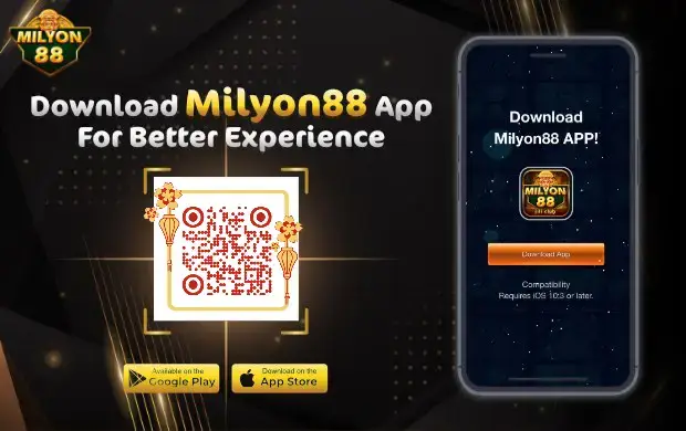 Scan qr for download milyon88 app